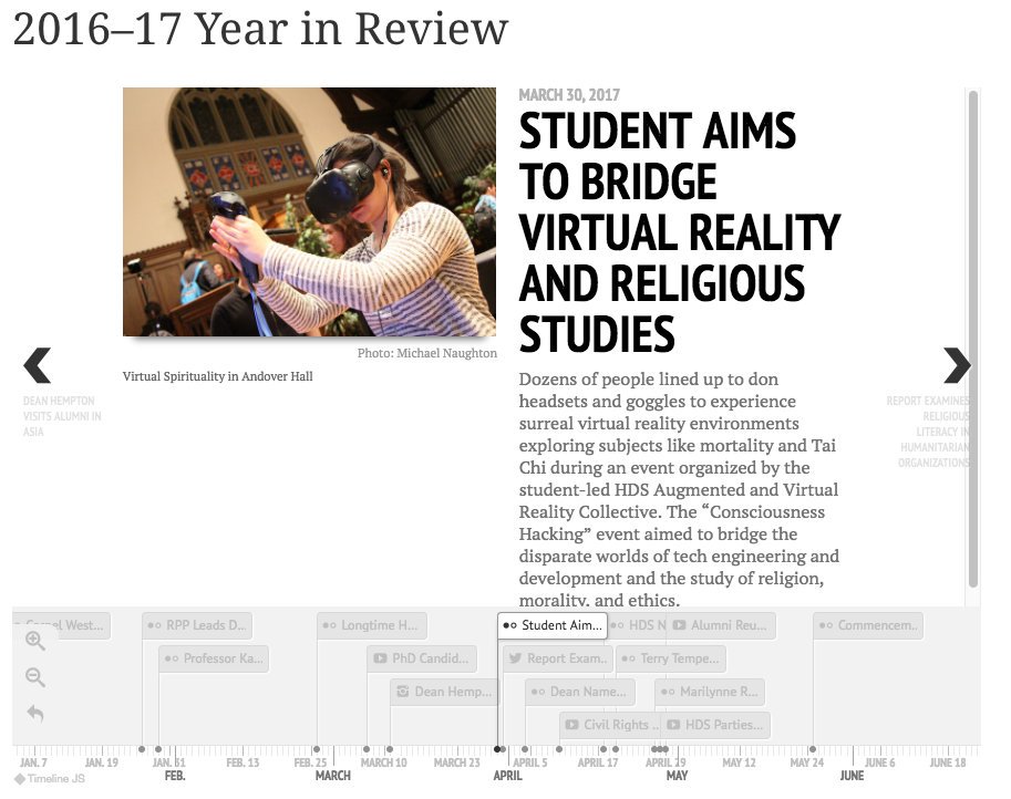 See highlights from @HarvardDivinity's 201617 academic year in this interactive timeline #Harvard17 #HDS17 https://t.co/vncTmaSZdq https://t.co/VsozUkSvMM