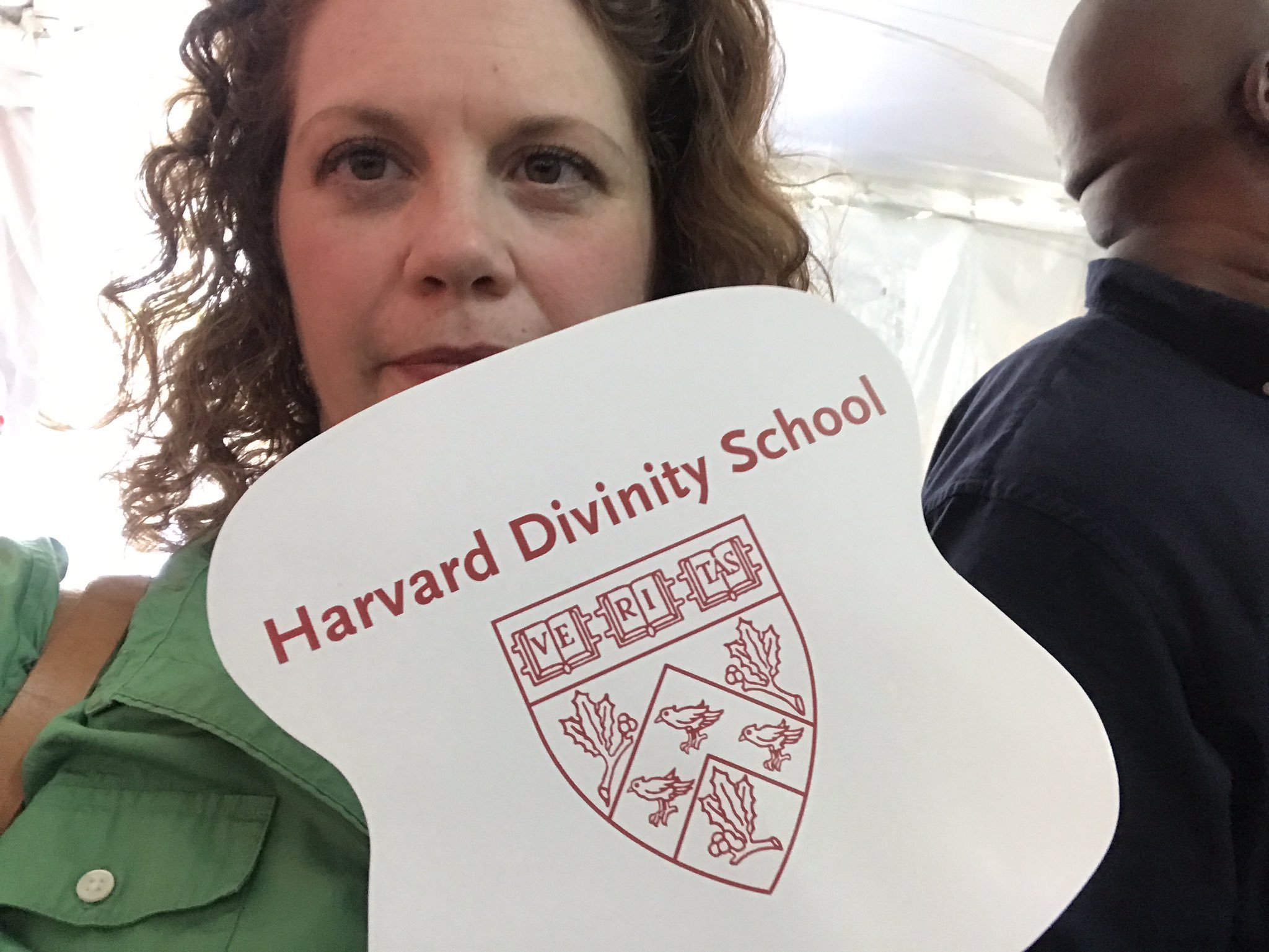 I've got my church lady fan for #HDS200.  Who says ya can't get Church at Harvard!! https://t.co/rKvIsR7oNL