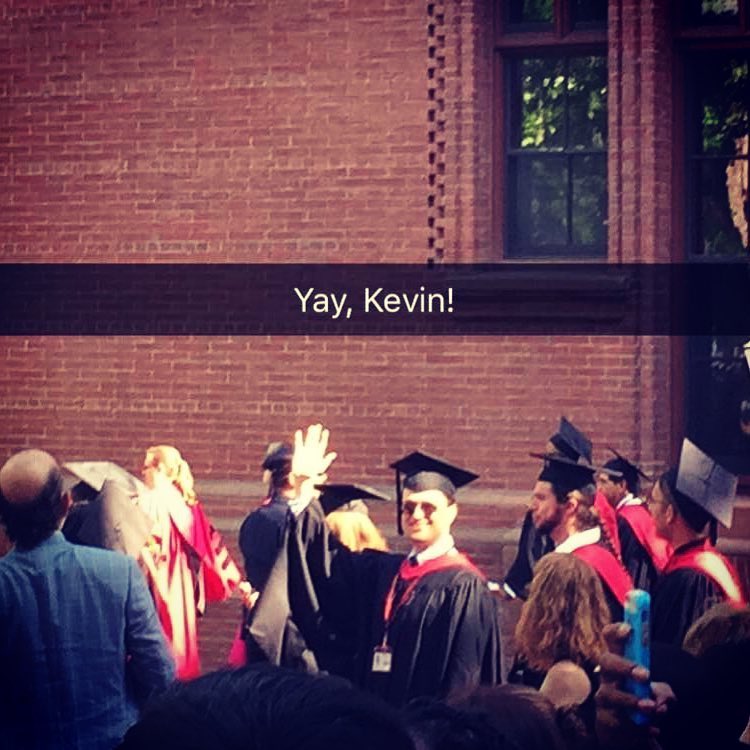 The happy grad walking. Congrats, my love! #hds #Harvard #HarvardCommencement #HarvardDivinitySchool